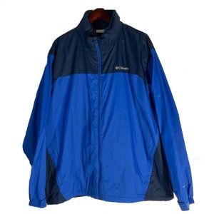 Columbia Vintage 90s Light Windbreaker Packable Hooded Rain Jacket Waterproof XL